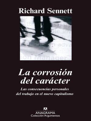cover image of La corrosión del carácter